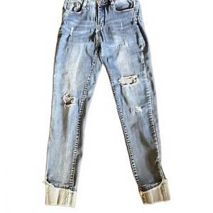 Lucky & Blessed Mid Rise Skinny Jeans